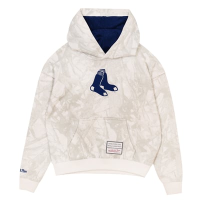  Boston Red Sox Mitchell & Ness Preschool Ghosted Pop Over Hoodie - White