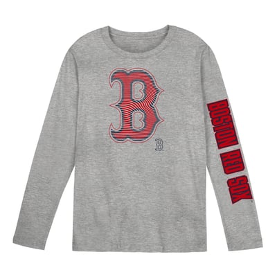 Boston Red Sox Outerstuff Preschool Air Raid Long Sleeve T-Shirt - Gray
