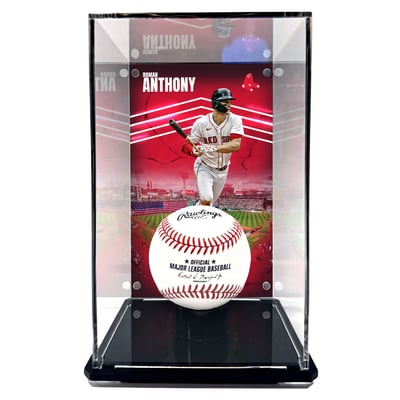 Roman Anthony Boston Red Sox Fanatics Authentic Tall Baseball Display Case with Image