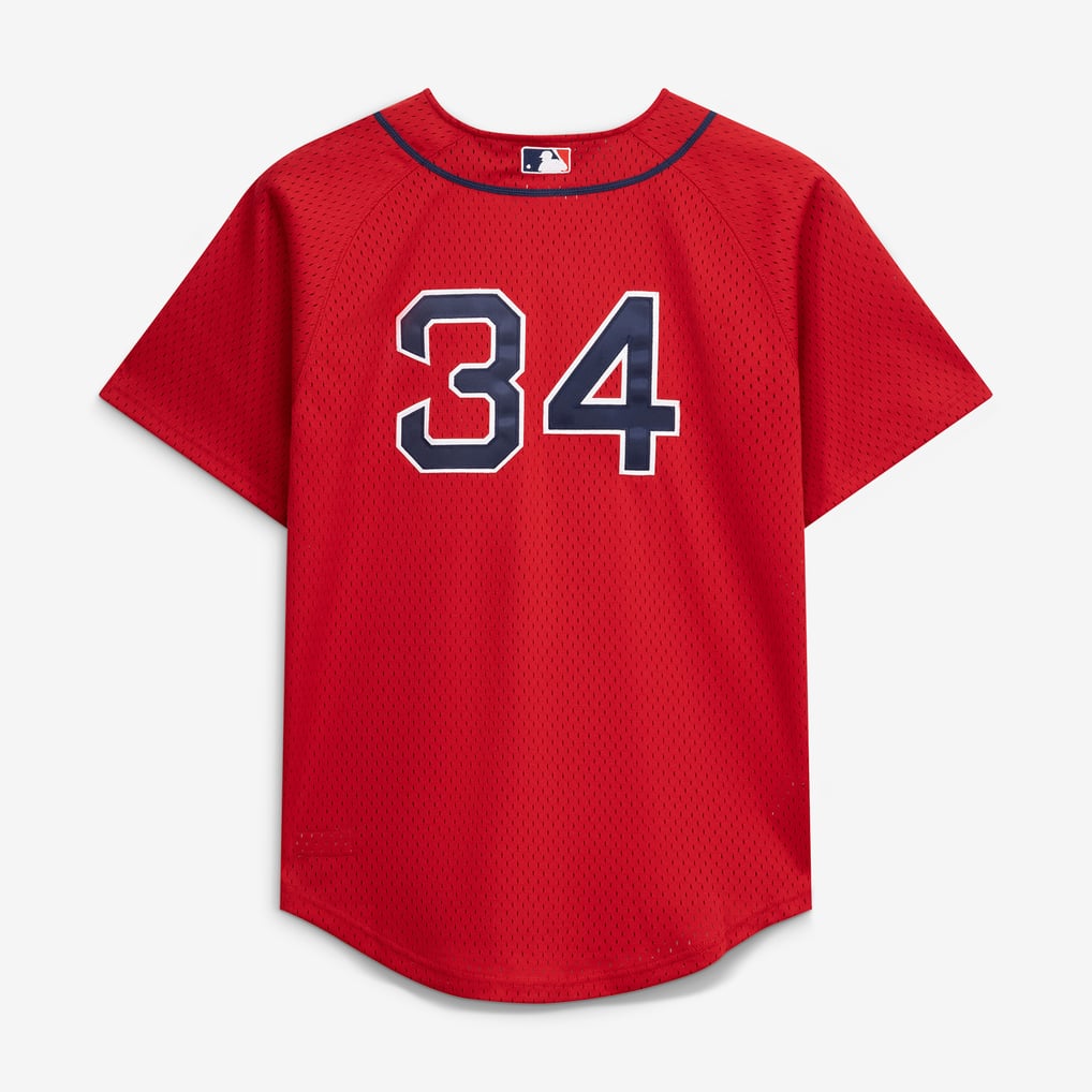 David Ortiz Boston Red Sox Mitchell & Ness Toddler Cooperstown Collection Mesh Batting Practice Jersey - Red