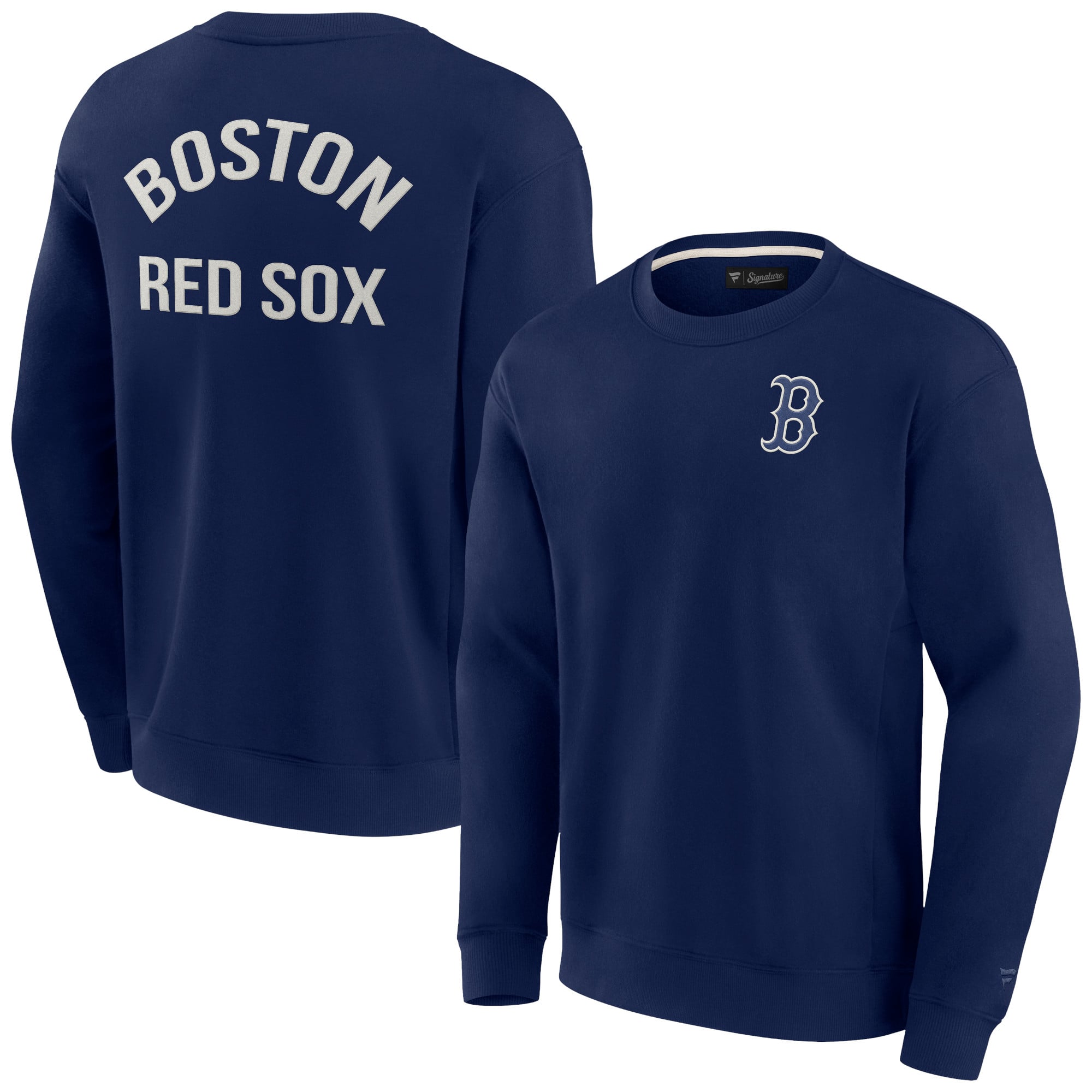 Unisex Boston Red Sox Fanatics Navy Super Soft Pullover Crew 