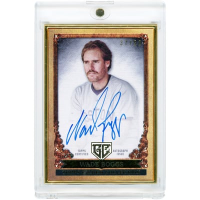 Wade Boggs Boston Red Sox Autographed 2023 Topps Gilded Collection Gallery Of Gold Framed #GOG-WBO #37/50 Card 