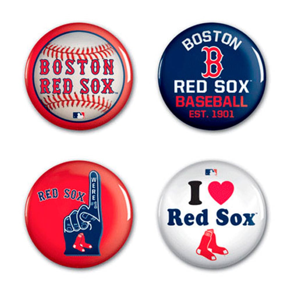 Boston Red Sox WinCraft 4-Pack Button Set
