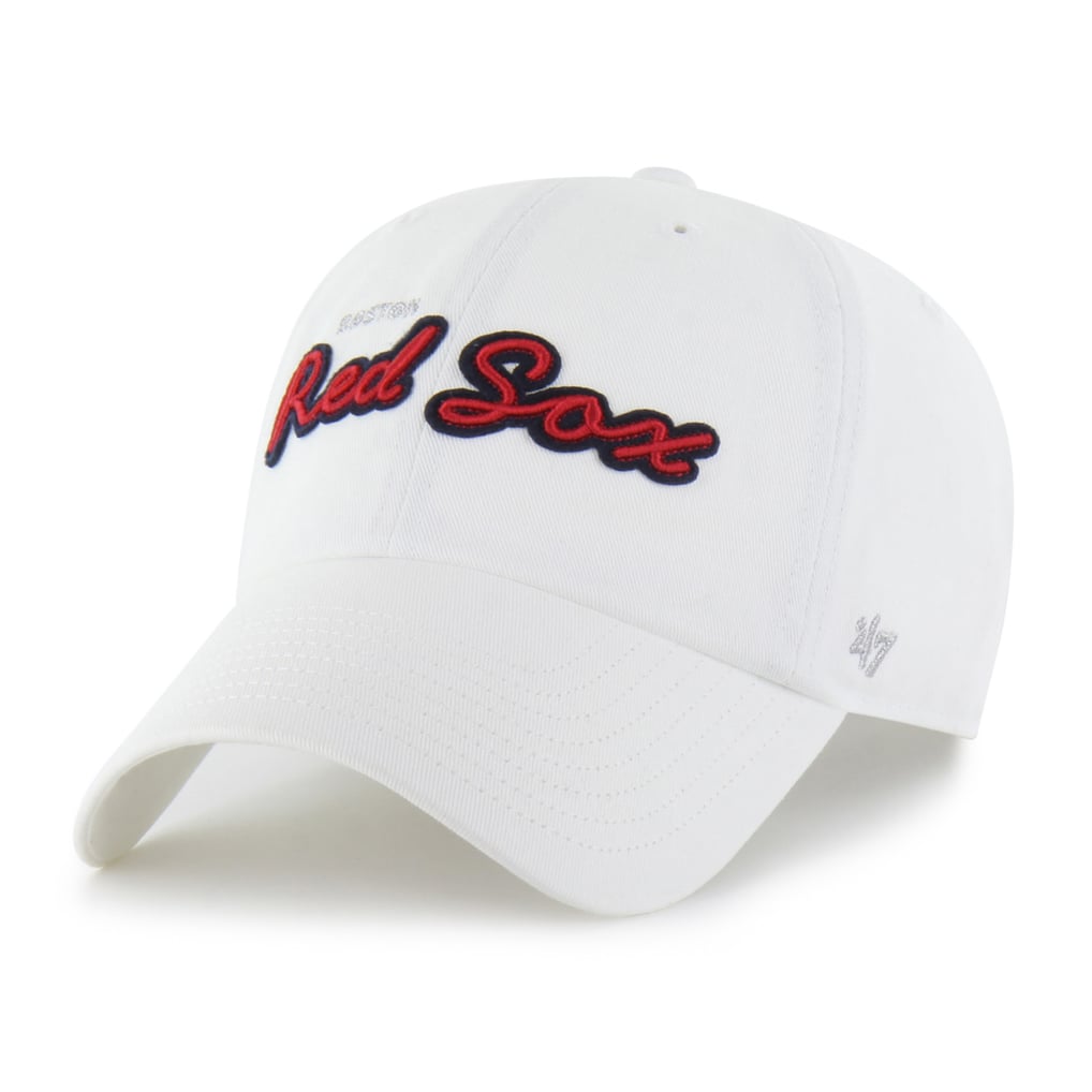 Boston Red Sox '47 Women's Trendy Script Clean Up Adjustable Hat - White