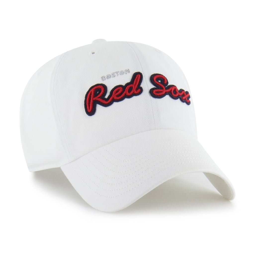 Boston Red Sox '47 Women's Trendy Script Clean Up Adjustable Hat - White
