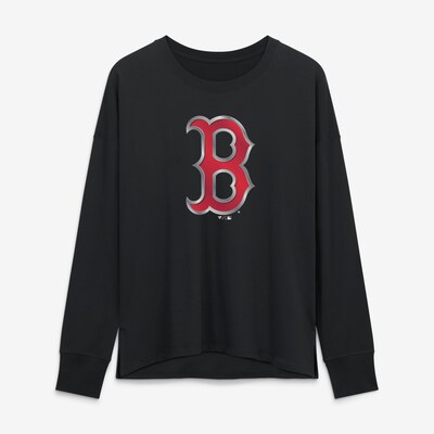 Boston Red Sox Women's Forged Mascot Long Sleeve T-Shirt - Black