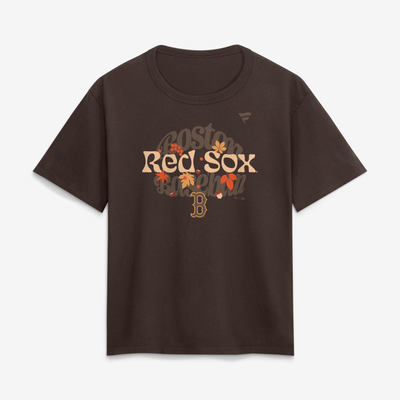 Boston Red Sox Women's Fall Leaves T-Shirt - Brown