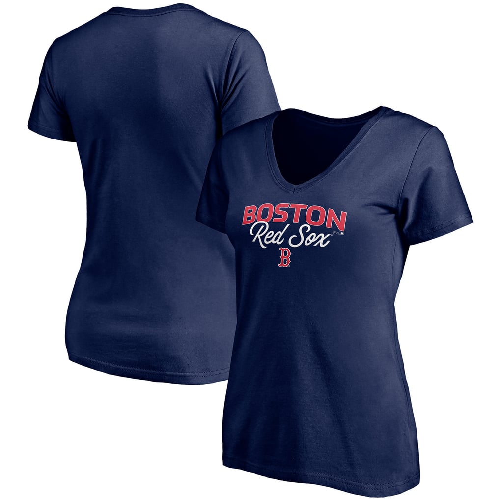 Women's Boston Red Sox Fanatics Navy Depth Chart VNeck TShirt