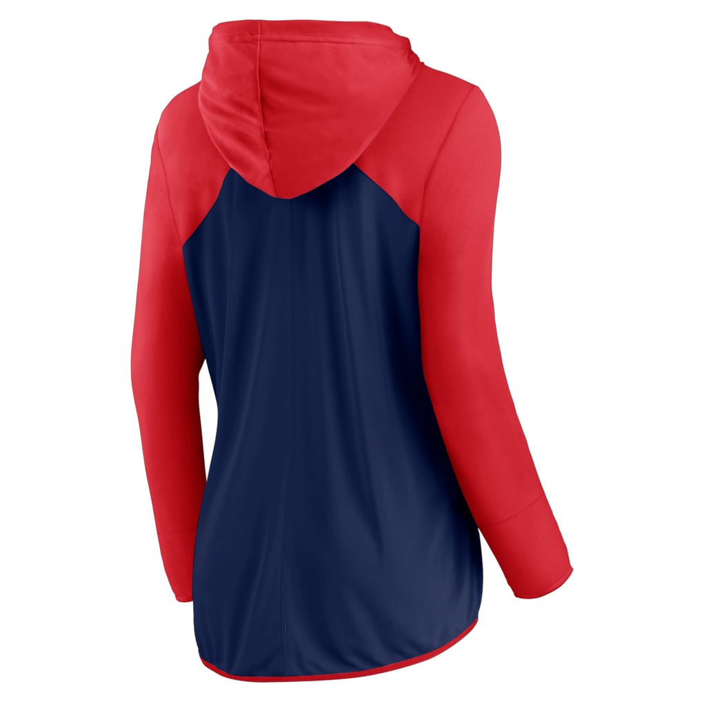 Boston Red Sox Fanatics Women's Script Sleeve Full-Zip Hoodie - Navy/Red