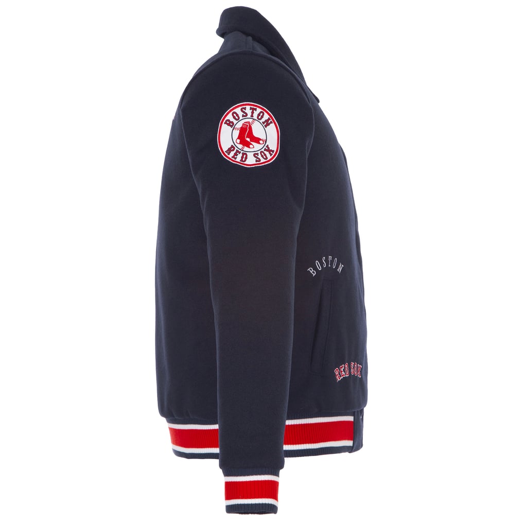Boston Red Sox JH Design Women's Reversible Wool Full-Snap Jacket - Navy