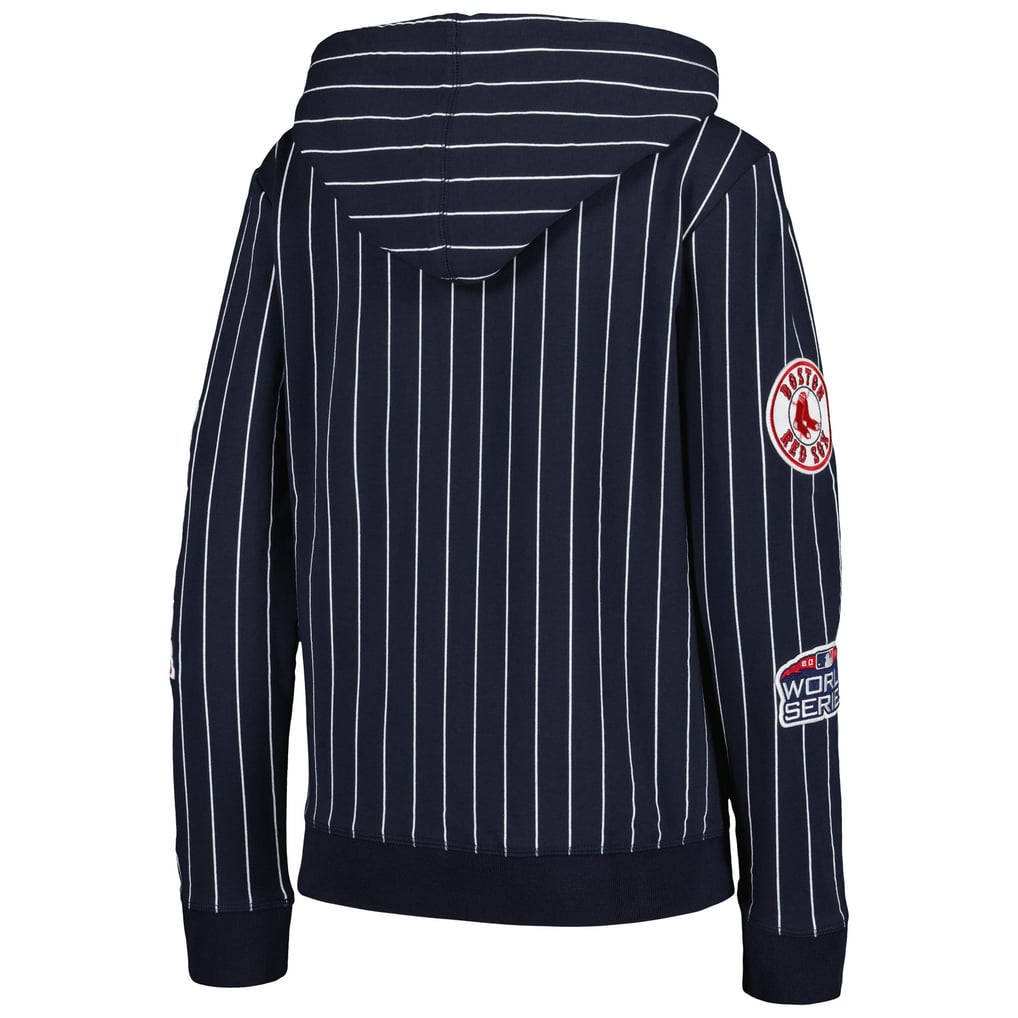 Boston Red Sox New Era Women's Pinstripe Tri-Blend Full-Zip Jacket - Navy