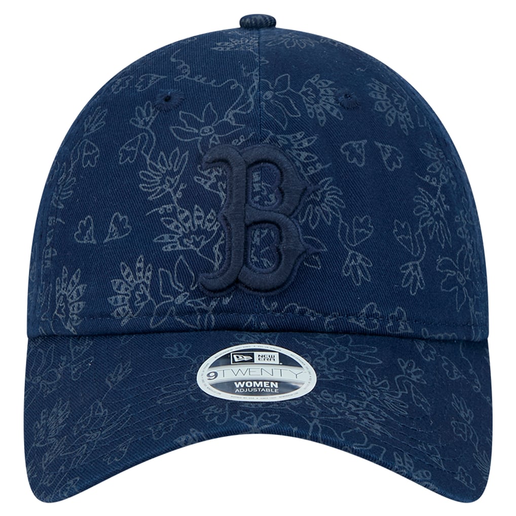 Boston Red Sox New Era Women's Tonal Floral 9TWENTY Adjustable Hat - Navy