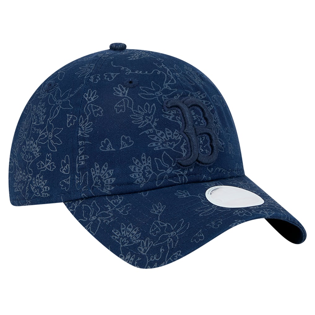 Boston Red Sox New Era Women's Tonal Floral 9TWENTY Adjustable Hat - Navy