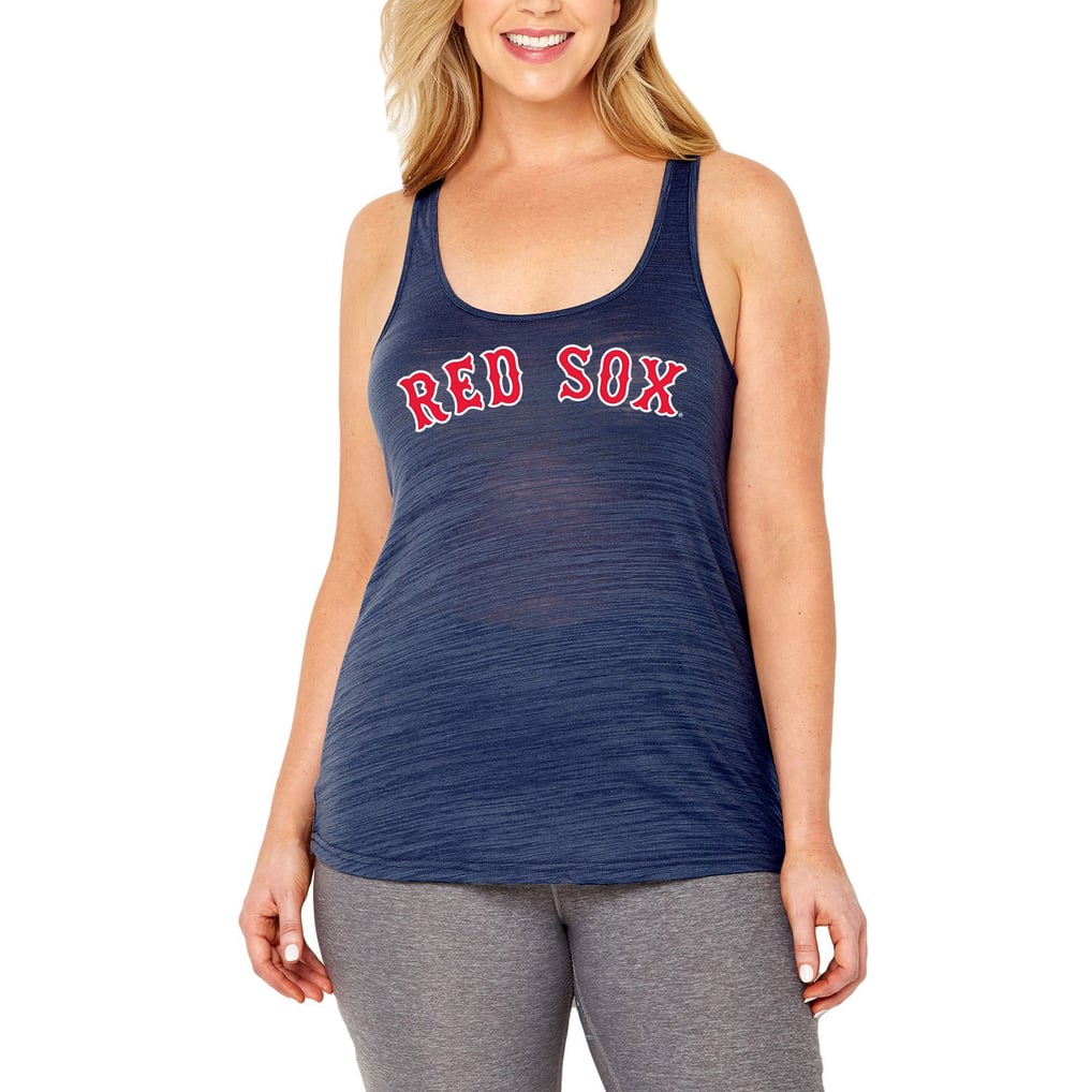 Boston Red Sox Soft as a Grape Women's Plus Size Swing for the Fences Racerback Tank Top - Navy