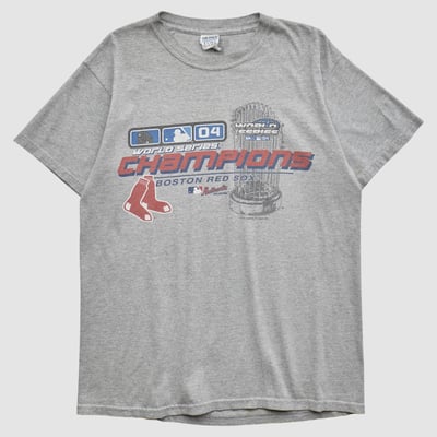 World Series Gildan 2004 T-shirt - Heather Gray - M by Fanatics Real Vintage