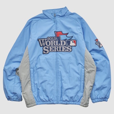 World Series Majestic 2013 Full Zip Jacket - Light Blue - L by Fanatics Real Vintage