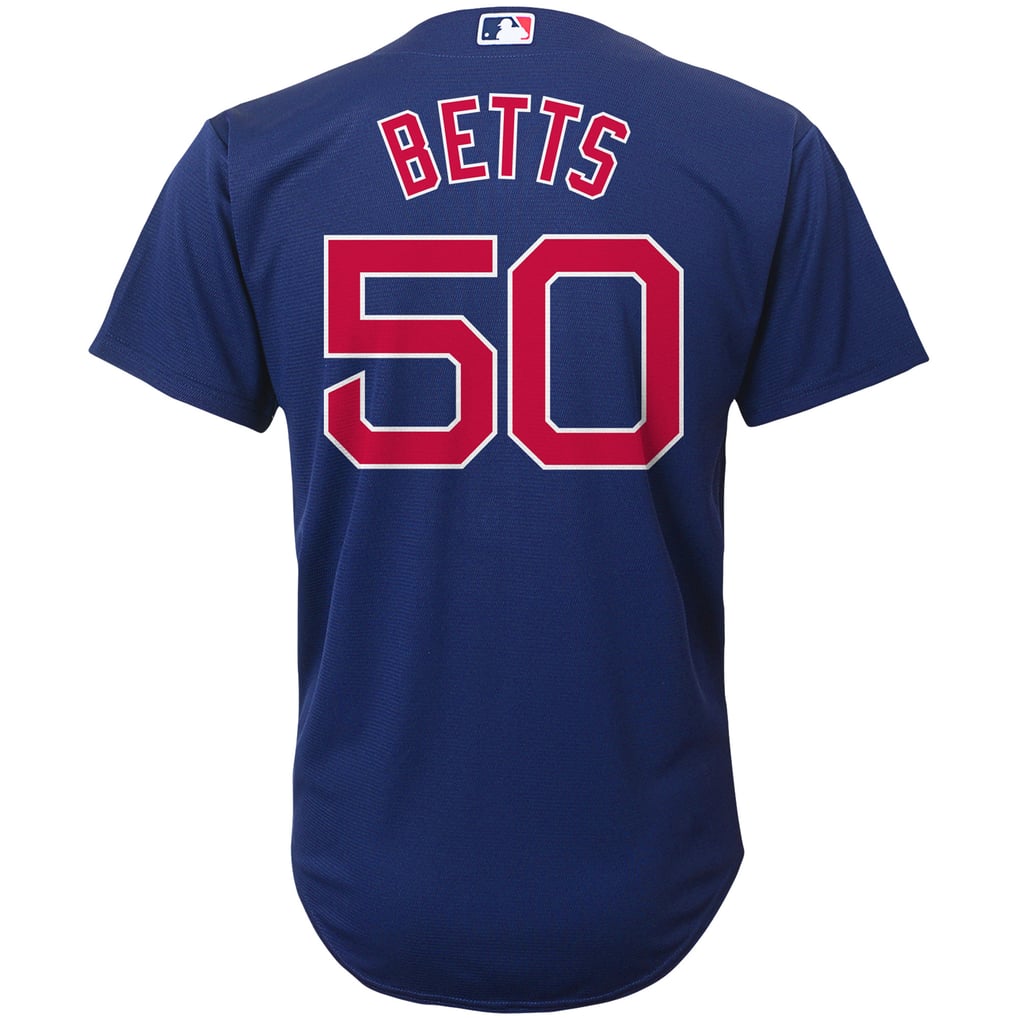Youth Boston Red Sox Mookie Betts Majestic Navy Alternate Official 