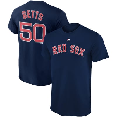 Mookie Betts Boston Red Sox Majestic Youth Player Name & Number T-Shirt - Navy