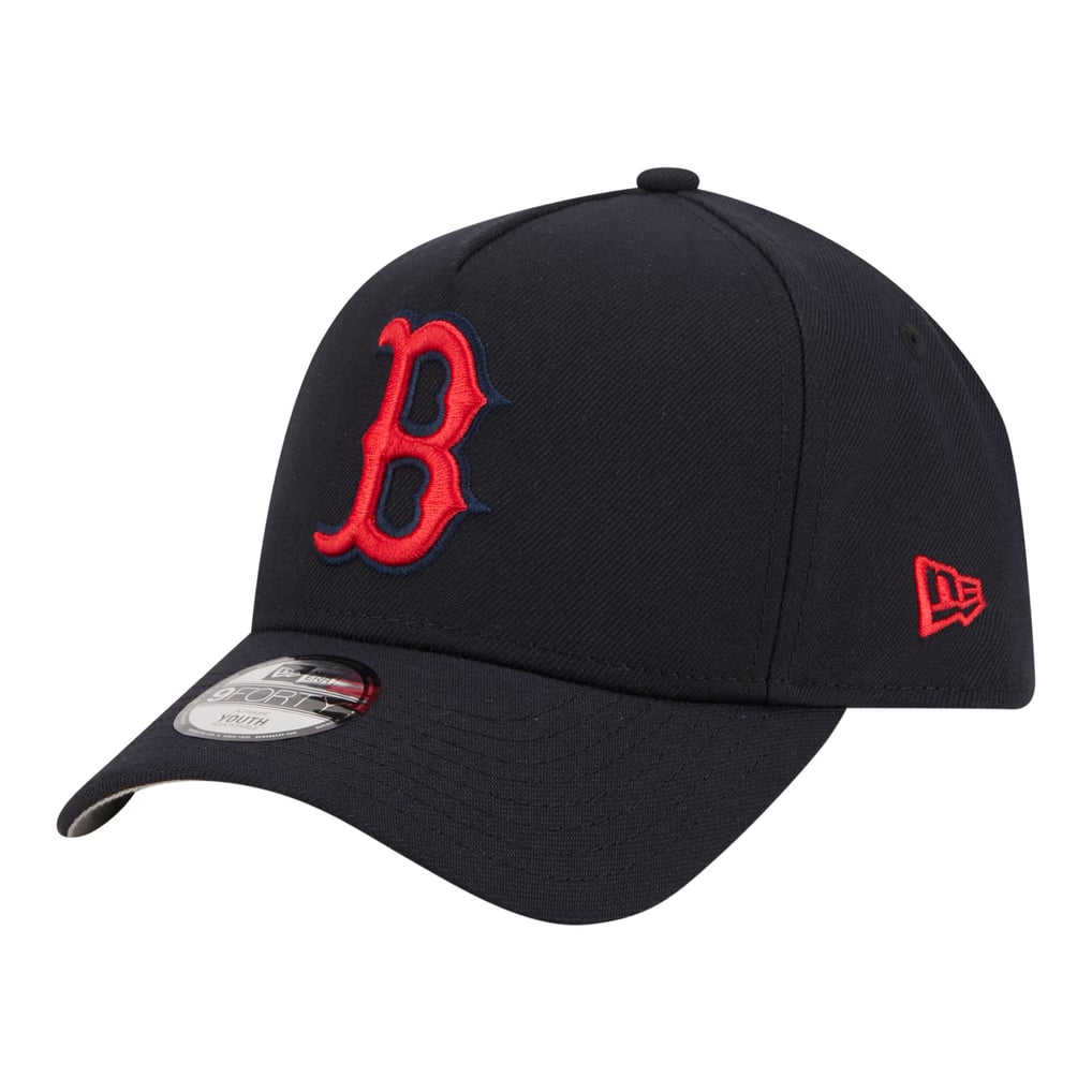 Boston Red Sox New Era Youth 9FORTY A-Frame Adjustable Hat - Navy