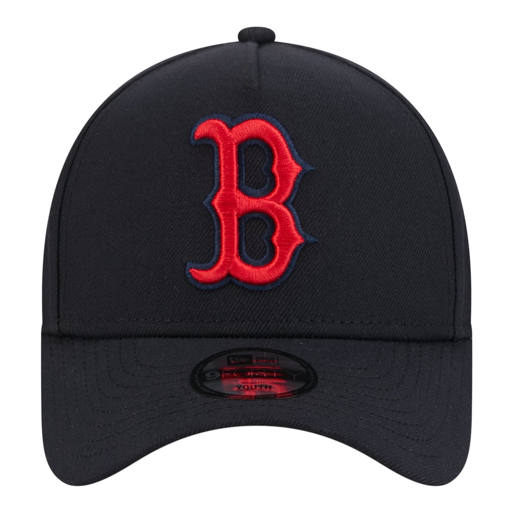 Boston Red Sox New Era Youth 9FORTY A-Frame Adjustable Hat - Navy