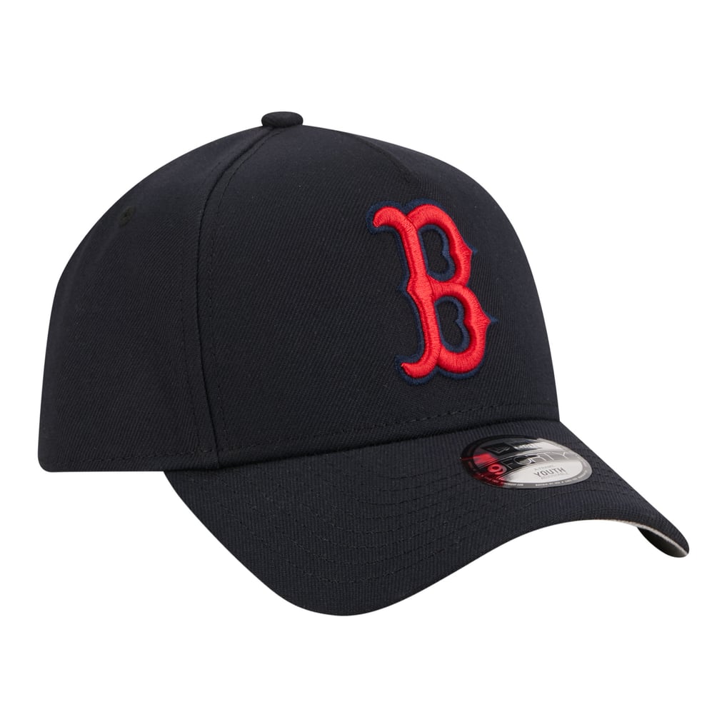 Boston Red Sox New Era Youth 9FORTY A-Frame Adjustable Hat - Navy