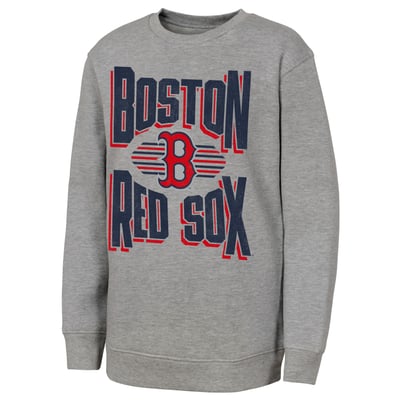 Boston Red Sox Outerstuff Youth Jet Stream Sweatshirt - Gray