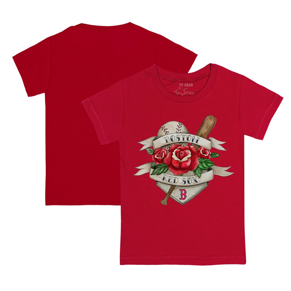 Boston Red Sox Tiny Turnip Youth Tattoo Rose T-Shirt - Red