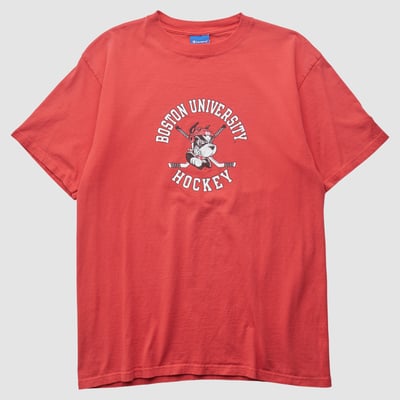 Boston University Champion 2000s T-shirt - Red - M by Fanatics Real Vintage