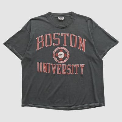Boston University Lee Apparel 90s T-shirt - Charcoal - XL by Fanatics Real Vintage