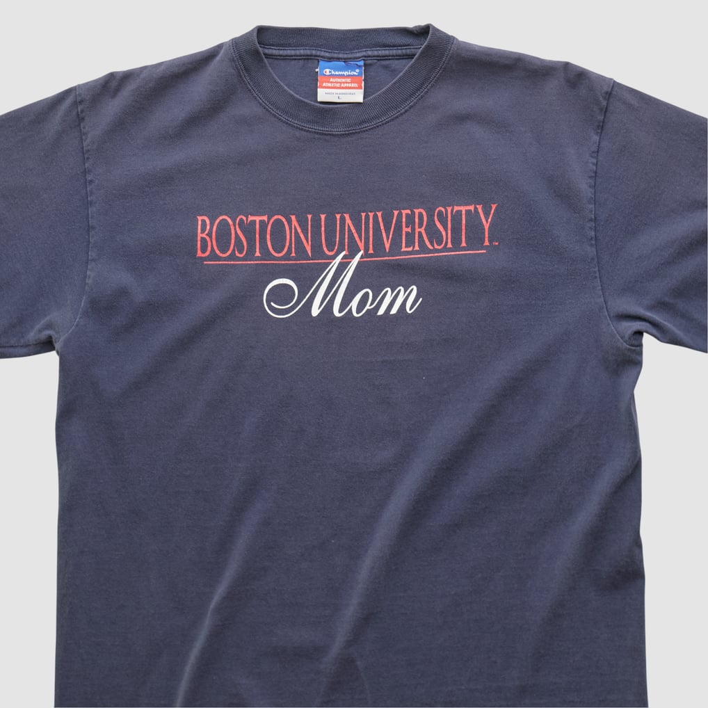 Boston University Champion 2000s T-shirt - Navy - S by Fanatics Real Vintage