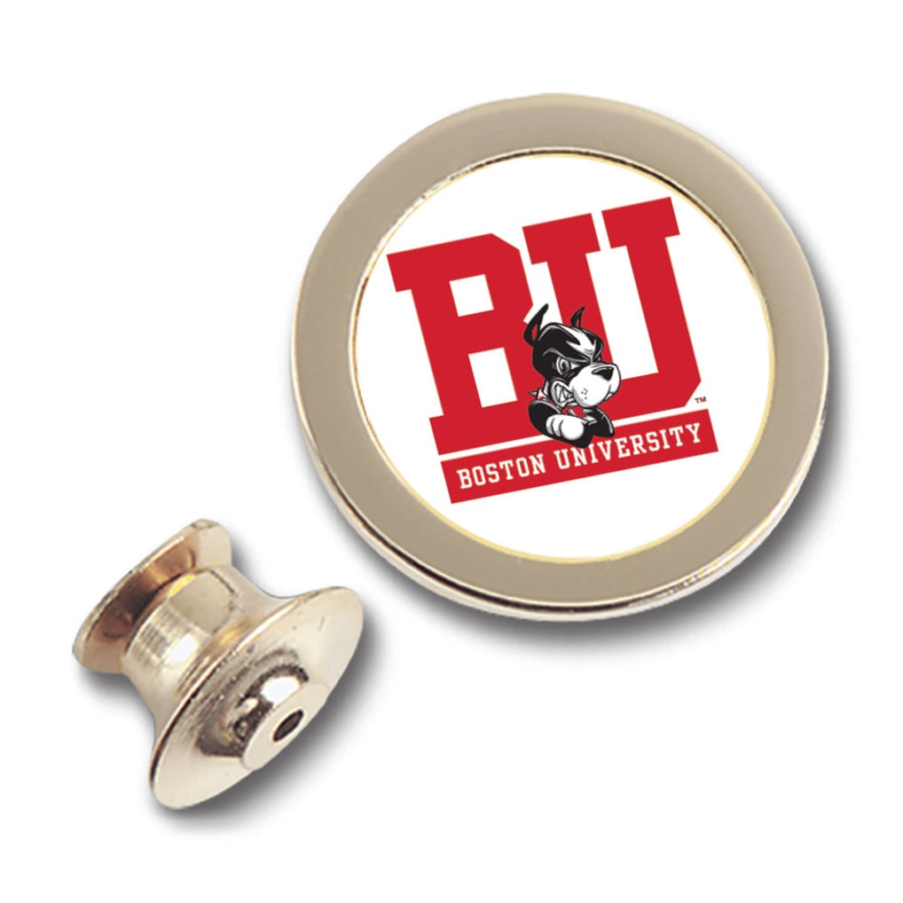 Boston University Team Logo Lapel Pin - Gold
