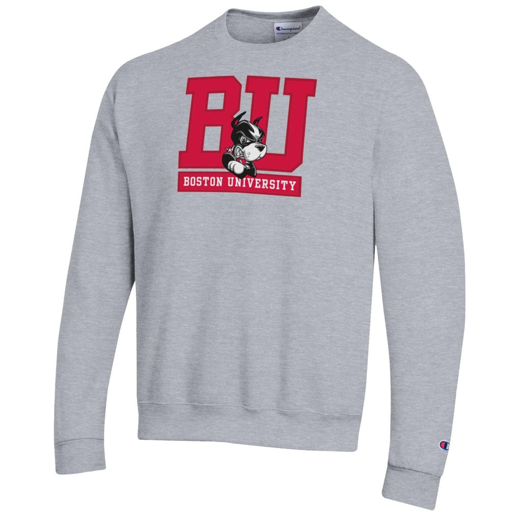 Boston University Champion  Eco Powerblend Sweatshirt - Gray