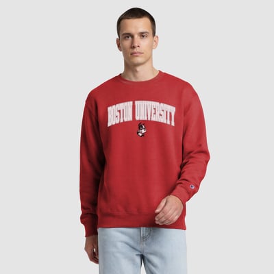  Boston University Champion Contrast Sweatshirt - Scarlet