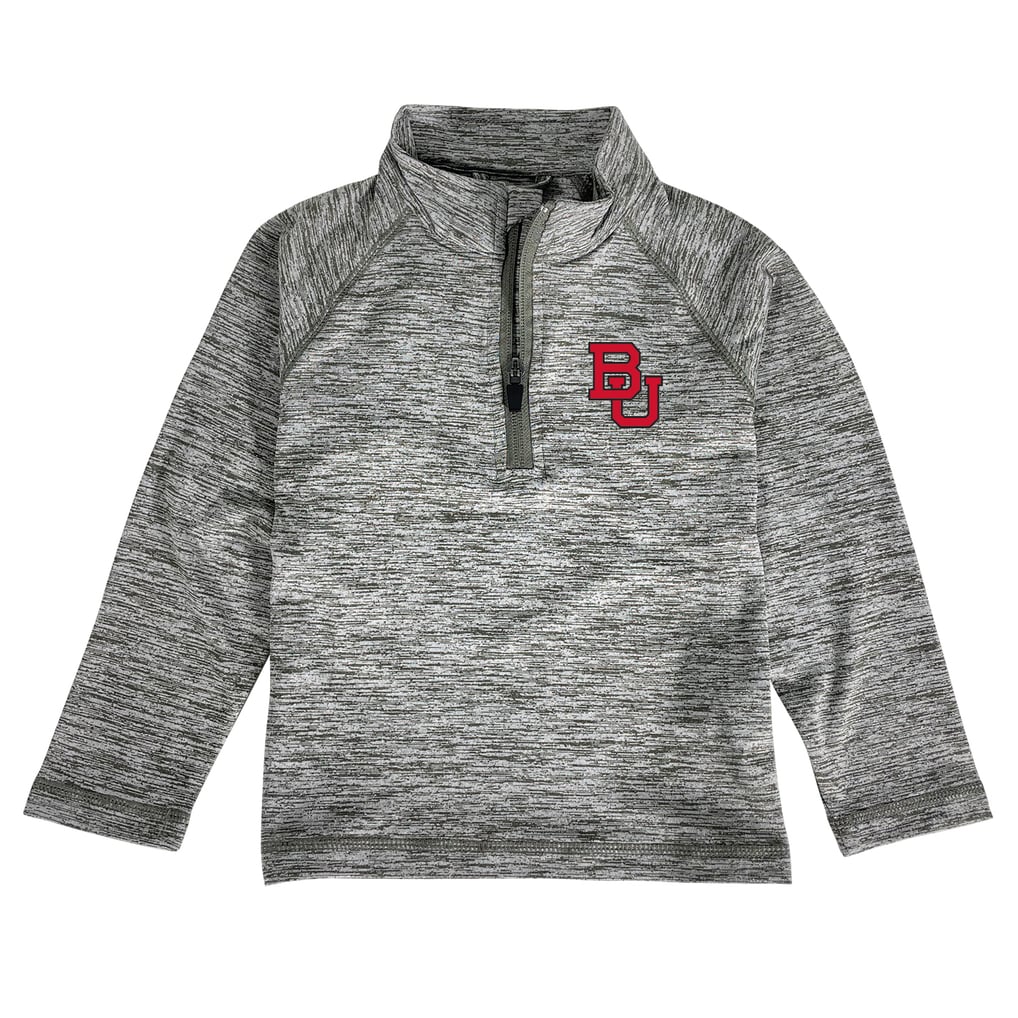  Boston University Garb Toddler Matthew Quarter-Zip Pullover Top - Gray