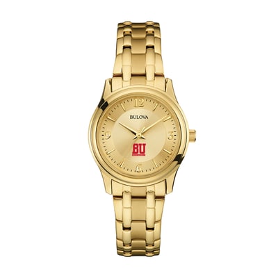 Boston University Bulova Women's Gold-Tone Watch