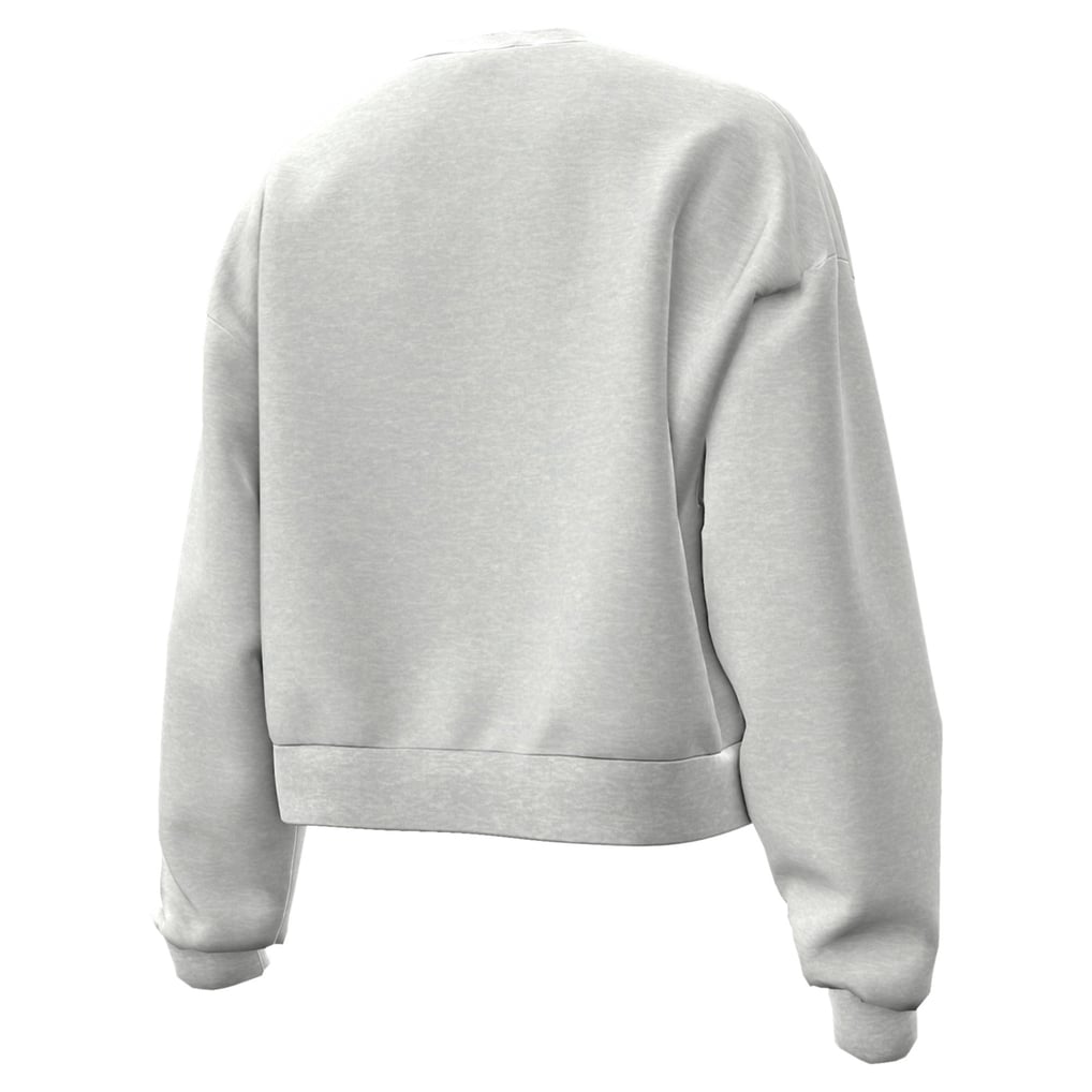 Boston University Under Armour Women's Oversized Essential Fleece Sweatshirt - Gray