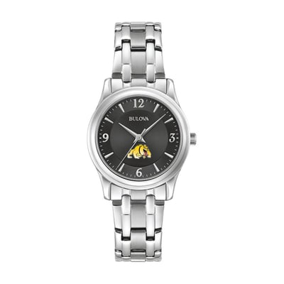 Bowie State Bulldogs Bulova Women's Corporate Collection Stainless Steel Watch - Black