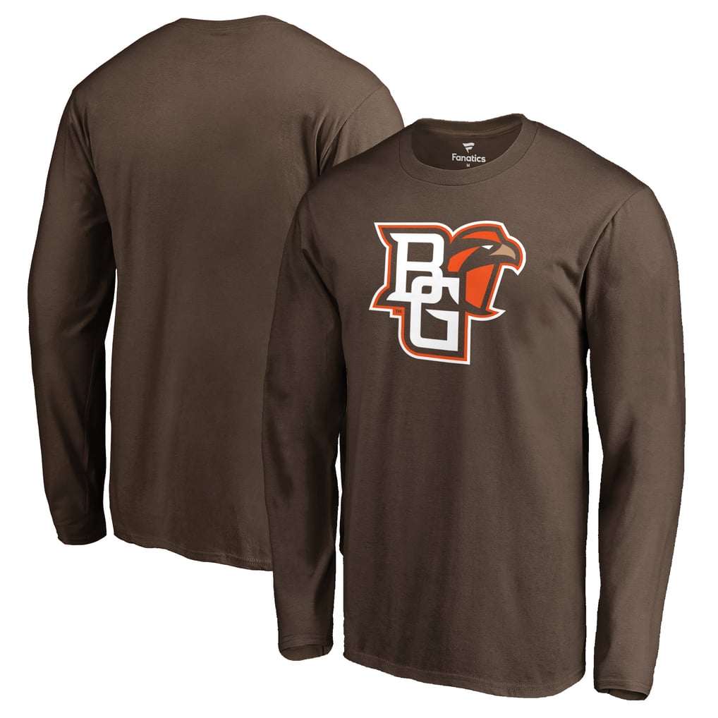 Bowling Green Falcons Primary Logo Long-Sleeve T-Shirt — Brown