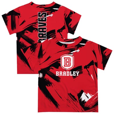  Bradley Braves Vive La Fete Newborn & Infant Paint Brush T-Shirt - Red