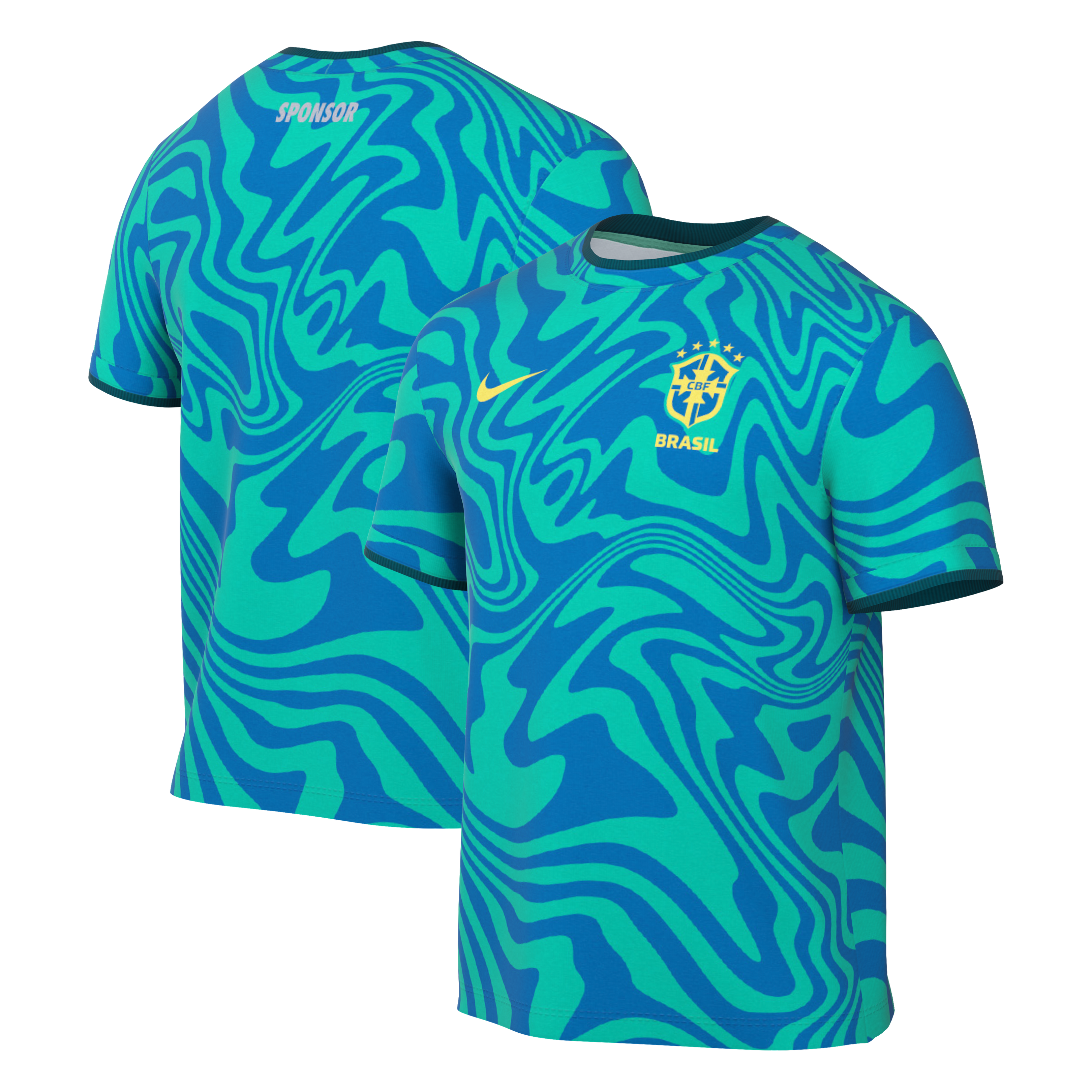 Brazil National Team Nike 2026 Academy Pro Pre-Match Top - Green