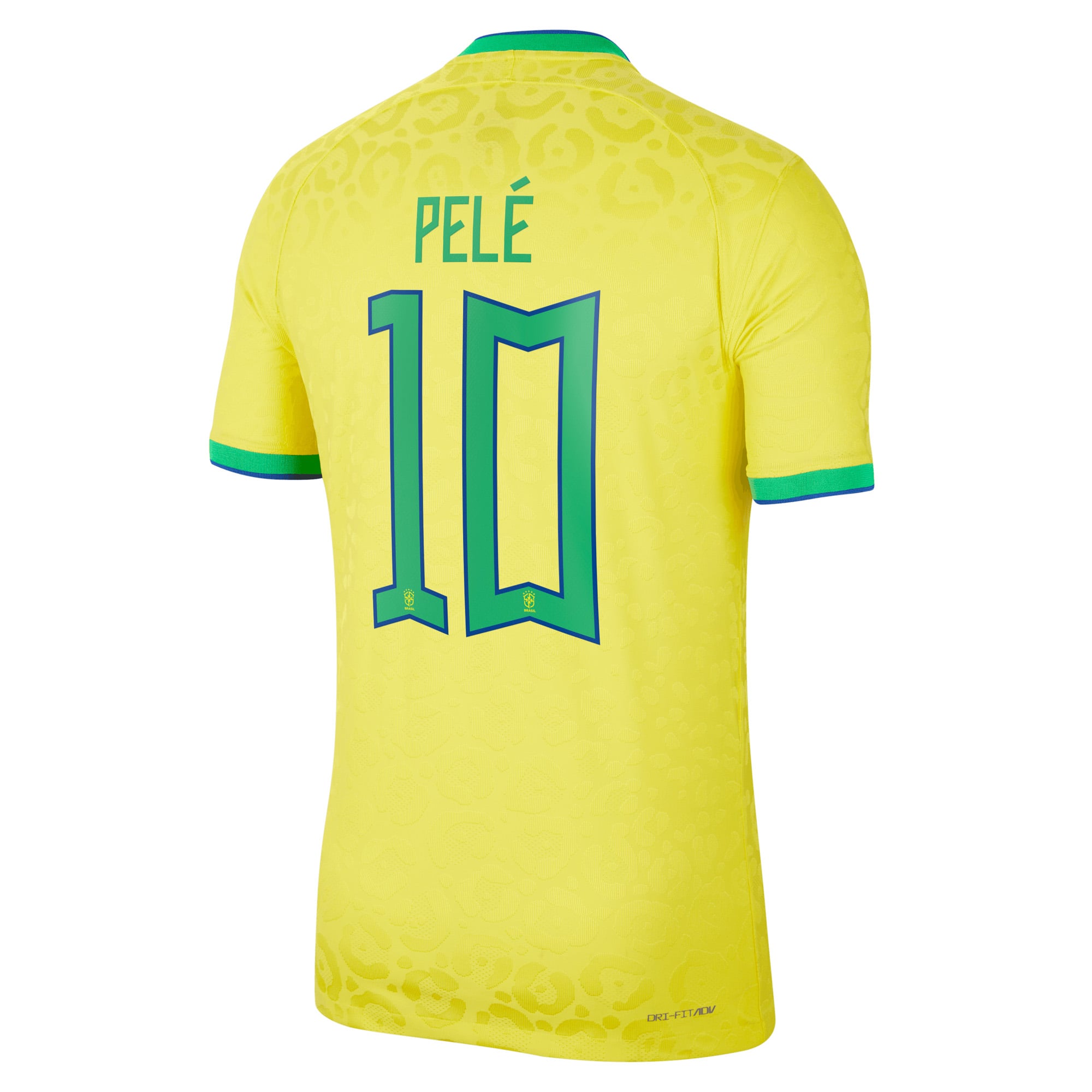 Pelé Brazil National Team Nike 2022/23 Home Vapor Match Authentic