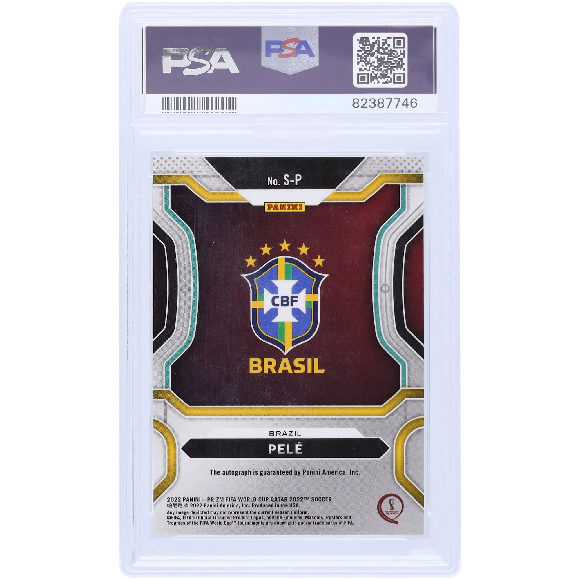 直筆サイン！】ペレ | PELE ブラジル Panini Prizm Soccer World Cup 