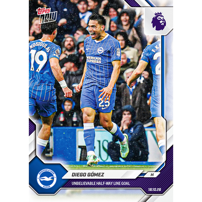 Diego Gómez - 2026-27 Premier League Topps NOW® - Card 48