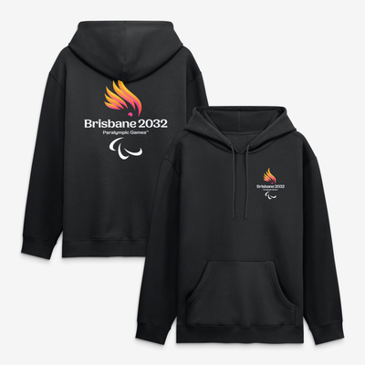 Brisbane 2032 Summer Paralympics Primary Logo Hoodie - Black