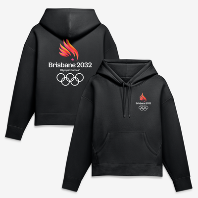 Brisbane 2032 Summer Olympics Women's Primary Logo Hoodie - Black