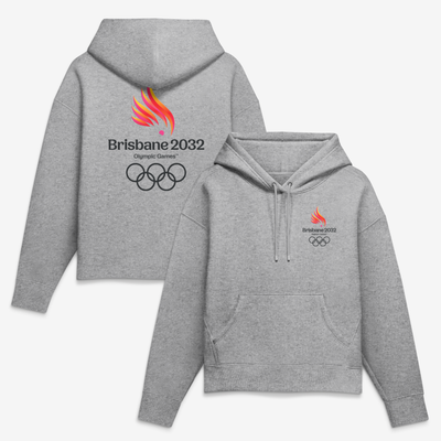 Brisbane 2032 Summer Olympics Women's Primary Logo Hoodie - Gray