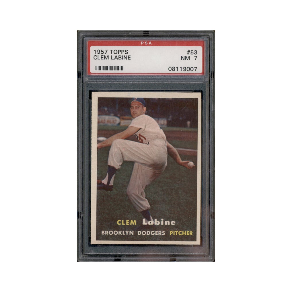 1957 Topps #53 Clem Labine PSA 7