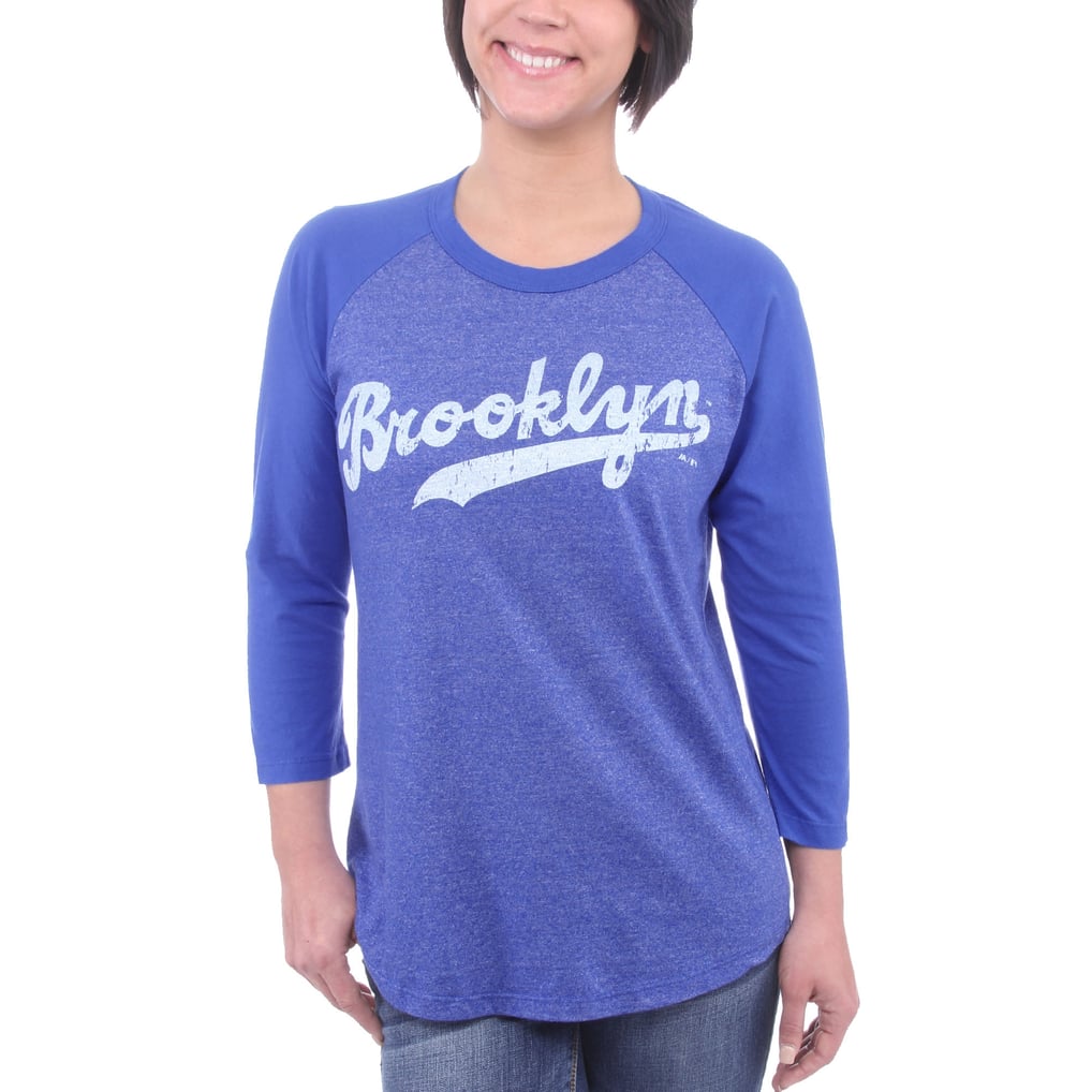 Women's Brooklyn Dodgers Jackie Robinson Majestic Threads Royal Blue ...