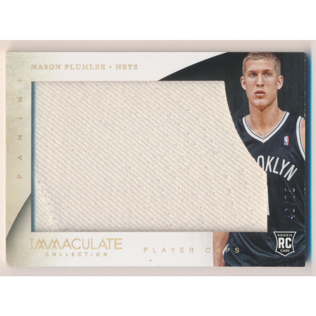 2013-14 Immaculate Collection Player Caps #5 Mason Plumlee/75