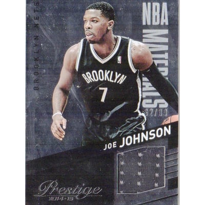 2014-15 Prestige Plus NBA Materials #12 Joe Johnson/99